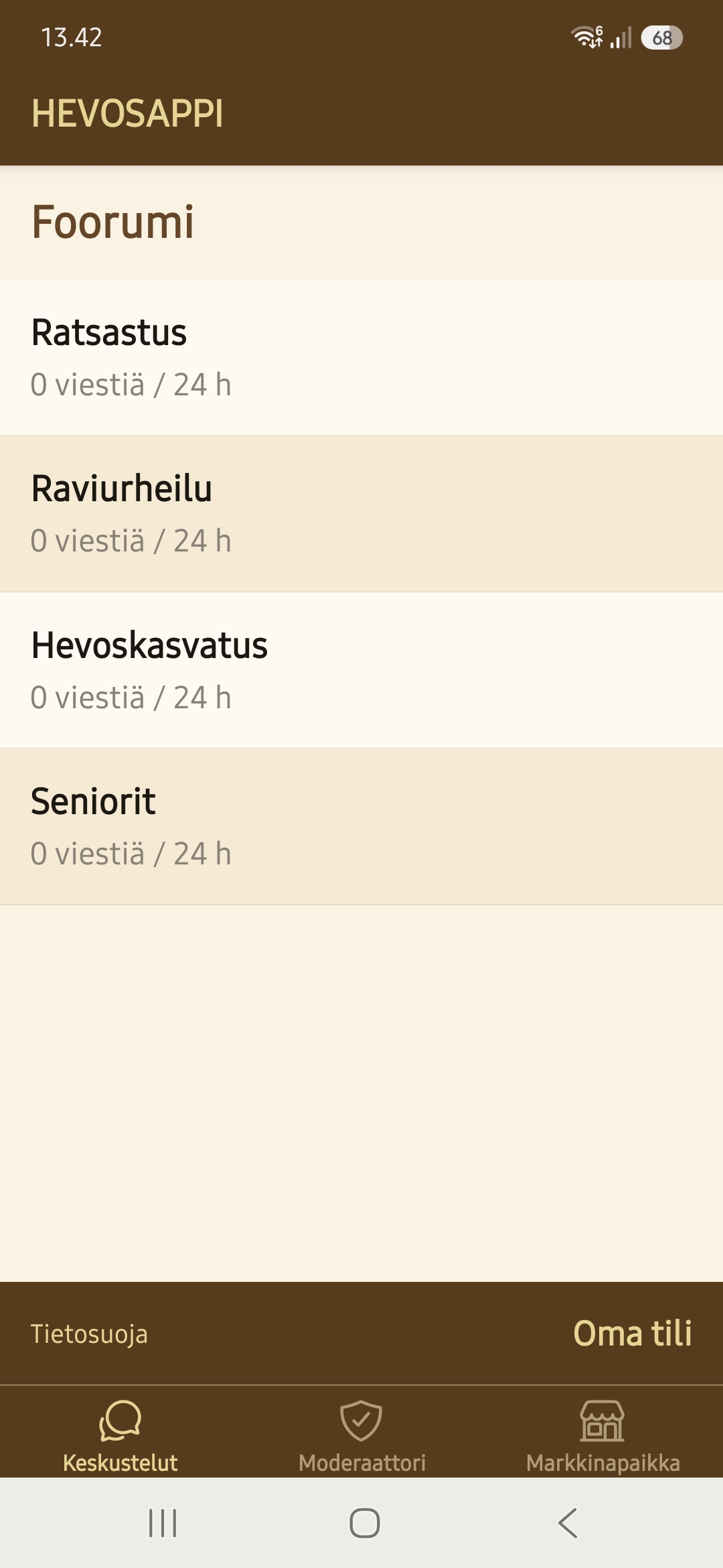 Hevosappi – kuvakaappaus sumennettuna